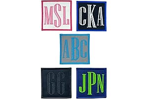 Personalized Iron-On Monogram Letters for Distinctive Adornment