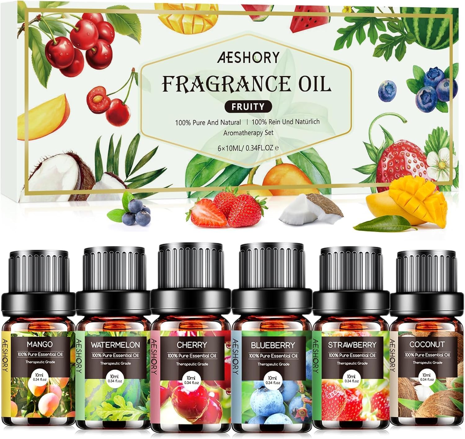 Fruity Essential Oils Set – 6x10ML... Fruity Essential Oils Set – 6x10ML...