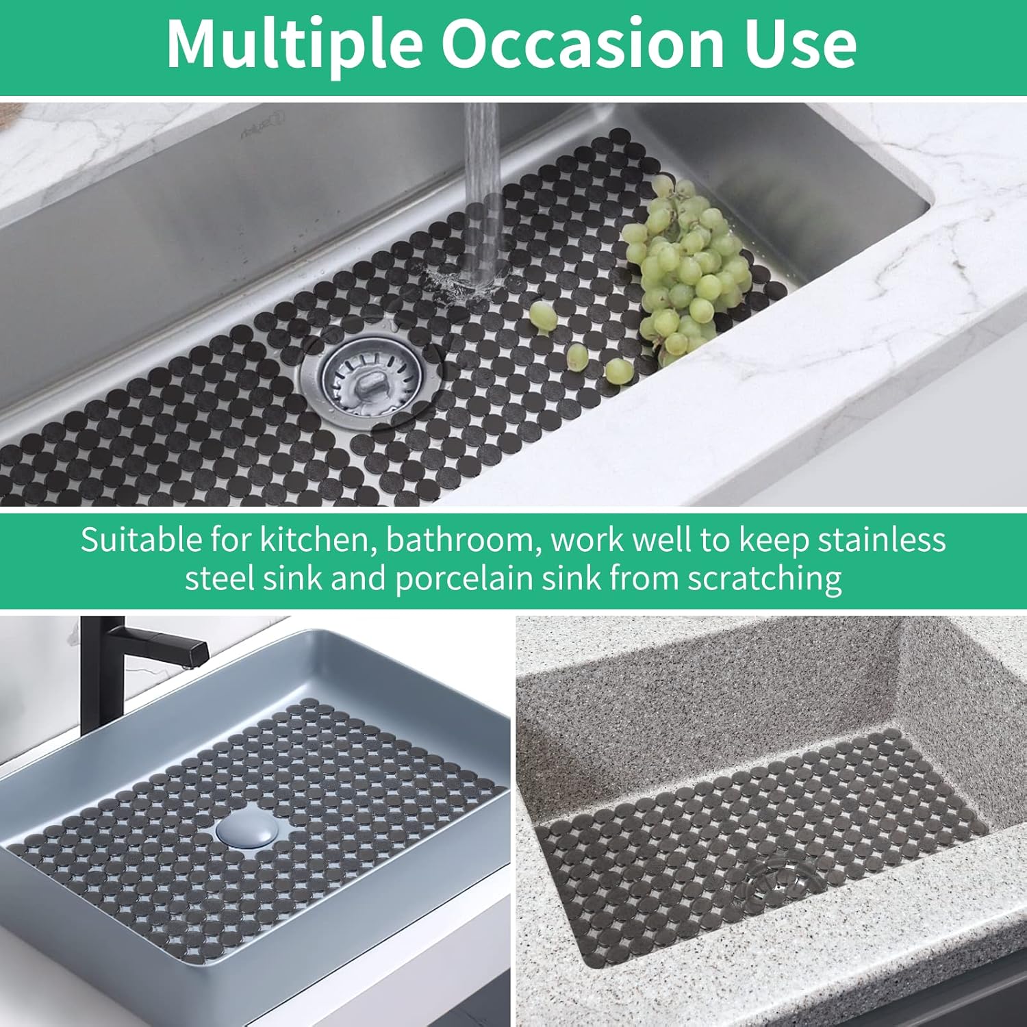 Buy Yolife Sink Protectors for Kitchen Sink, 2 Pack Kitchen Sink Mats