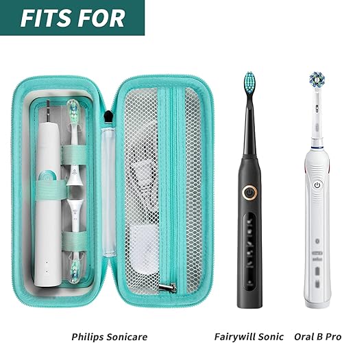 Miniatura 2 de Estuche de viaje para cepillo de dientes compatible con Oral-B Pro 1000, 2000, 3000, 3500, 1500 para cepillo de dientes eléctrico Philips Sonicare