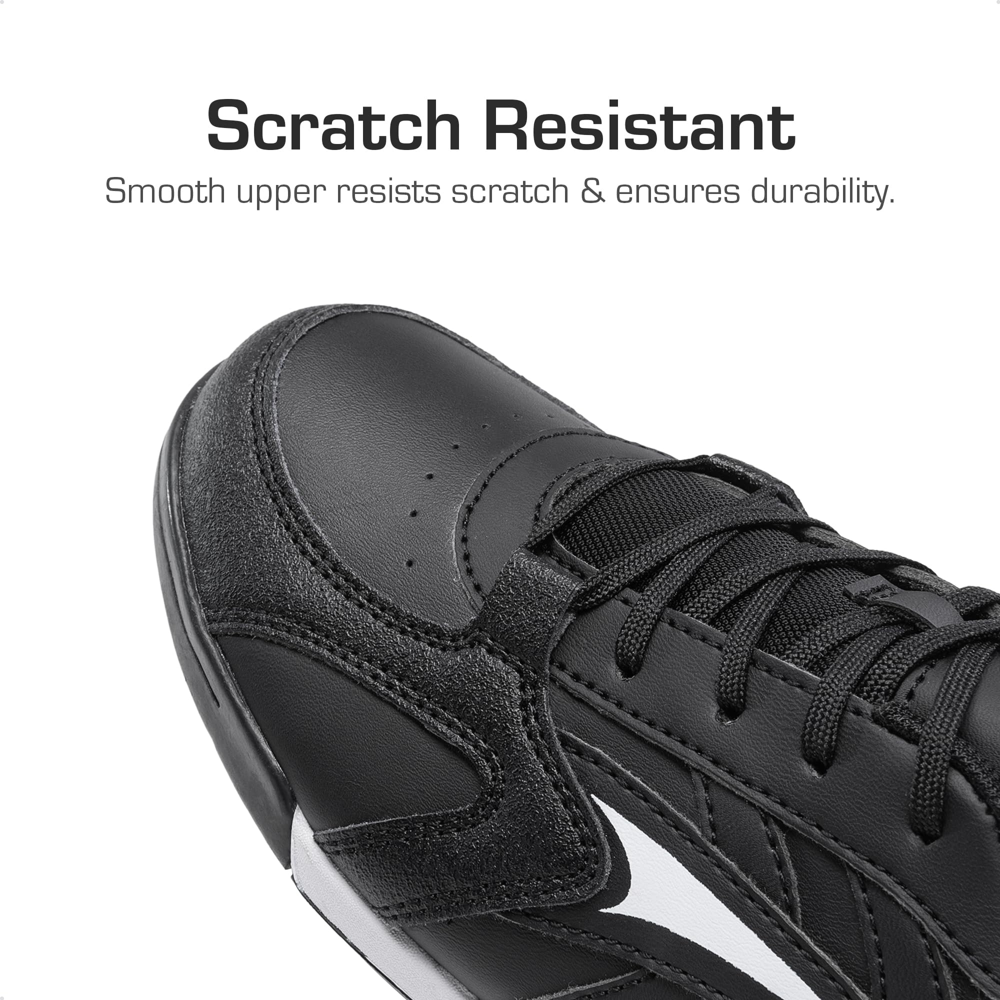 DREAM PAIRS Boys Girls Soccer Cleats Kids Youth Baseball Softball Cleats Outdoor Sneaker for Little/Big Kid/Toddler,Size 2 Little Kid,Black/White,KKUMSO2504