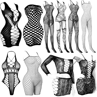Selizo Fishnet Lingerie Bodysuit Chemise