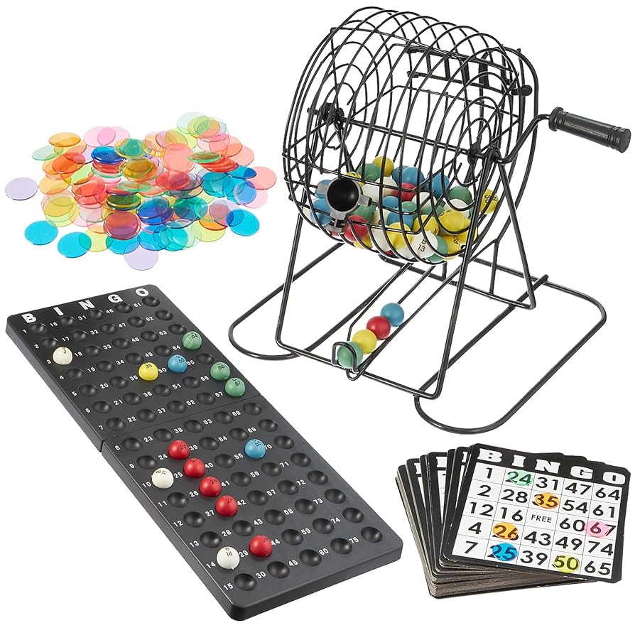 Royal Bingo Supplies Deluxe Bingo Set - 6-Inch Metal Cage