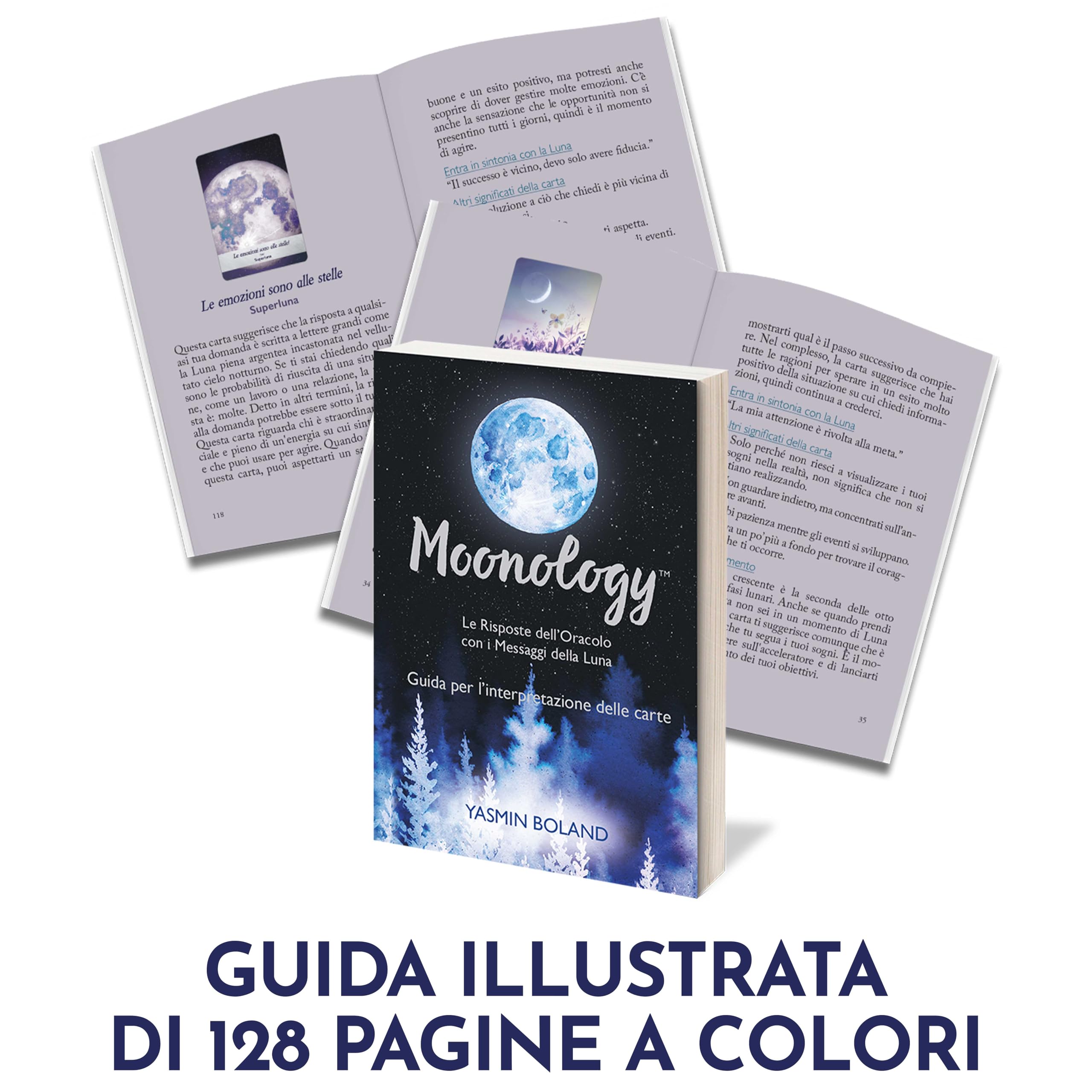 Moonology 44 Carte dell'Oracolo con Guida a colori.