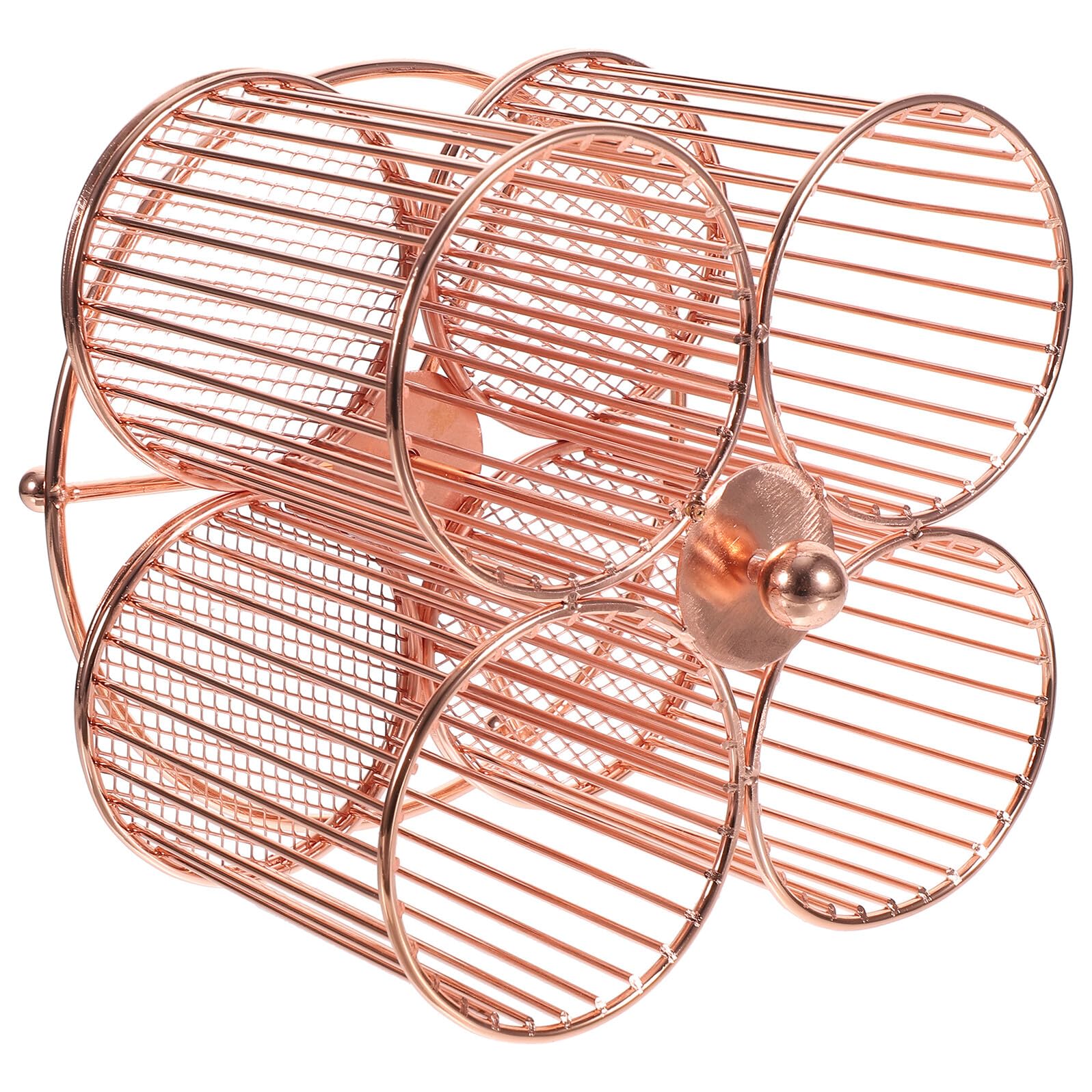 BESTonZON Portapenne Quattro Scomparti Multifunzionale in Ferro Grande Capacità Rotante come Organizer per Cancelleria e Cosmetici da Scrivania