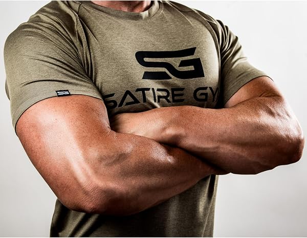 Satire Gym - T-Shirt Slim Fit Homme pour Fitness – T-Shirt de Musculation Homme pour la Gym et Le Fitness - 2