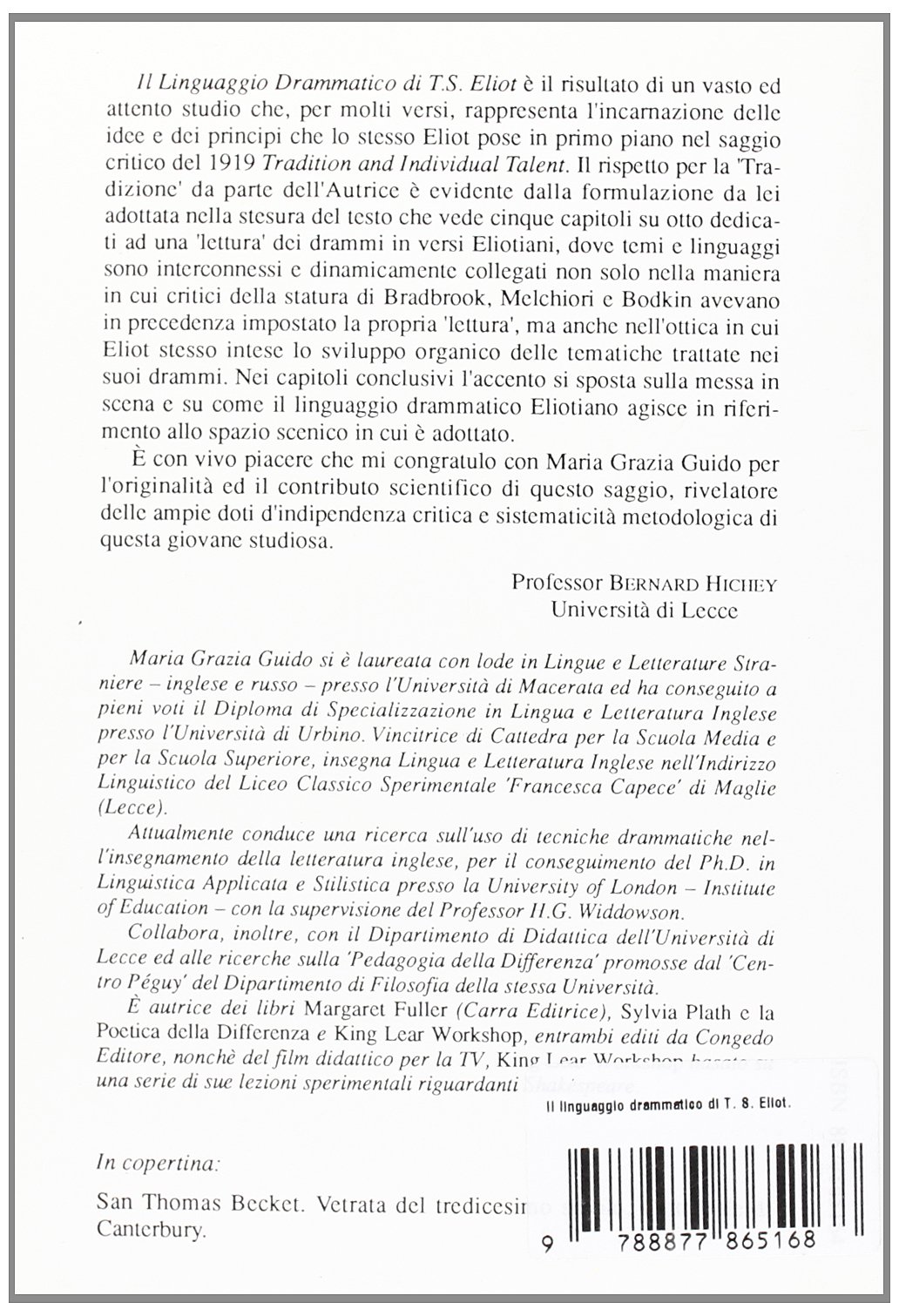 Il linguaggio drammatico di T. S. Eliot
