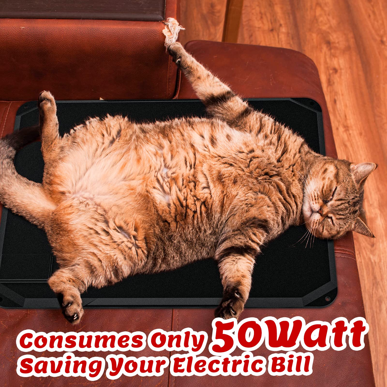 Kiroto Pet Heating Pads for Cats, Outdoor Heating Pad for Cats Feral Stray Pets, Electrical