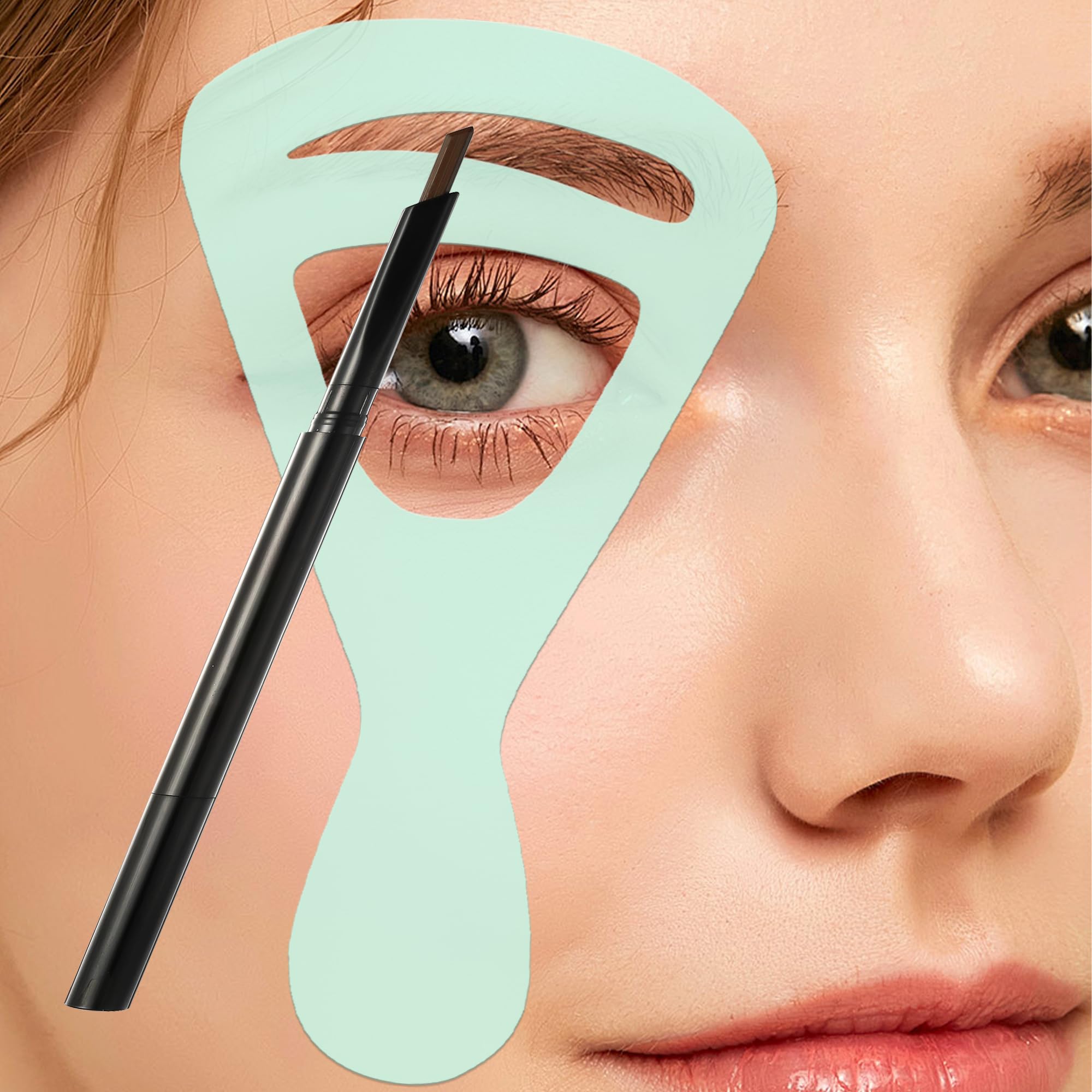 4pcs Flexible Eyebrow Shaping Cards, Reusable Eyebrow Stencils for Shaping Soft Material, Washable Brow Templates - Image 3