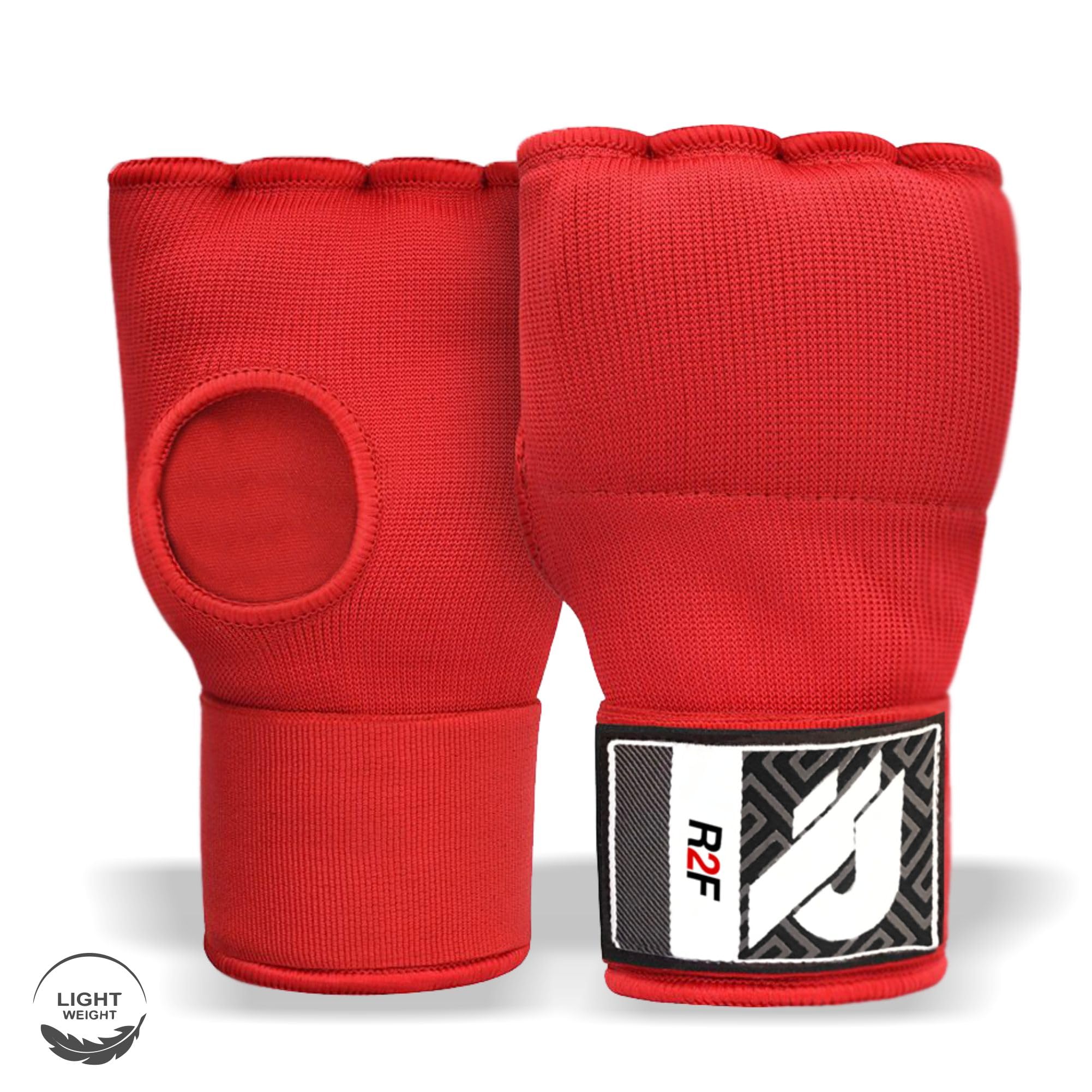 R2F Gel Fasce Boxe Sottoguanti Boxe Interni Bende, 70cm Elastico Lunghe Polsiere Guantoni Boxe Pugno Imbottita Protezione Guantoni da allenamento Muay Thai Kickboxing Arti Marziali Sacco da Box guanti