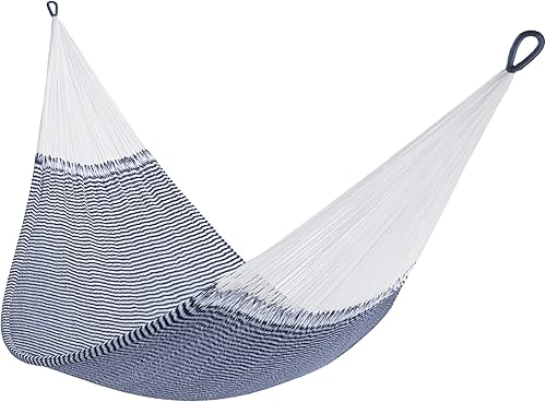 Hamaca tejida a mano de Yellow Leaf Hammocks - Tamaño doble, para 1-2 personas, 400 libras máximo - Resistente a la intemperie, súper fuerte, fácil