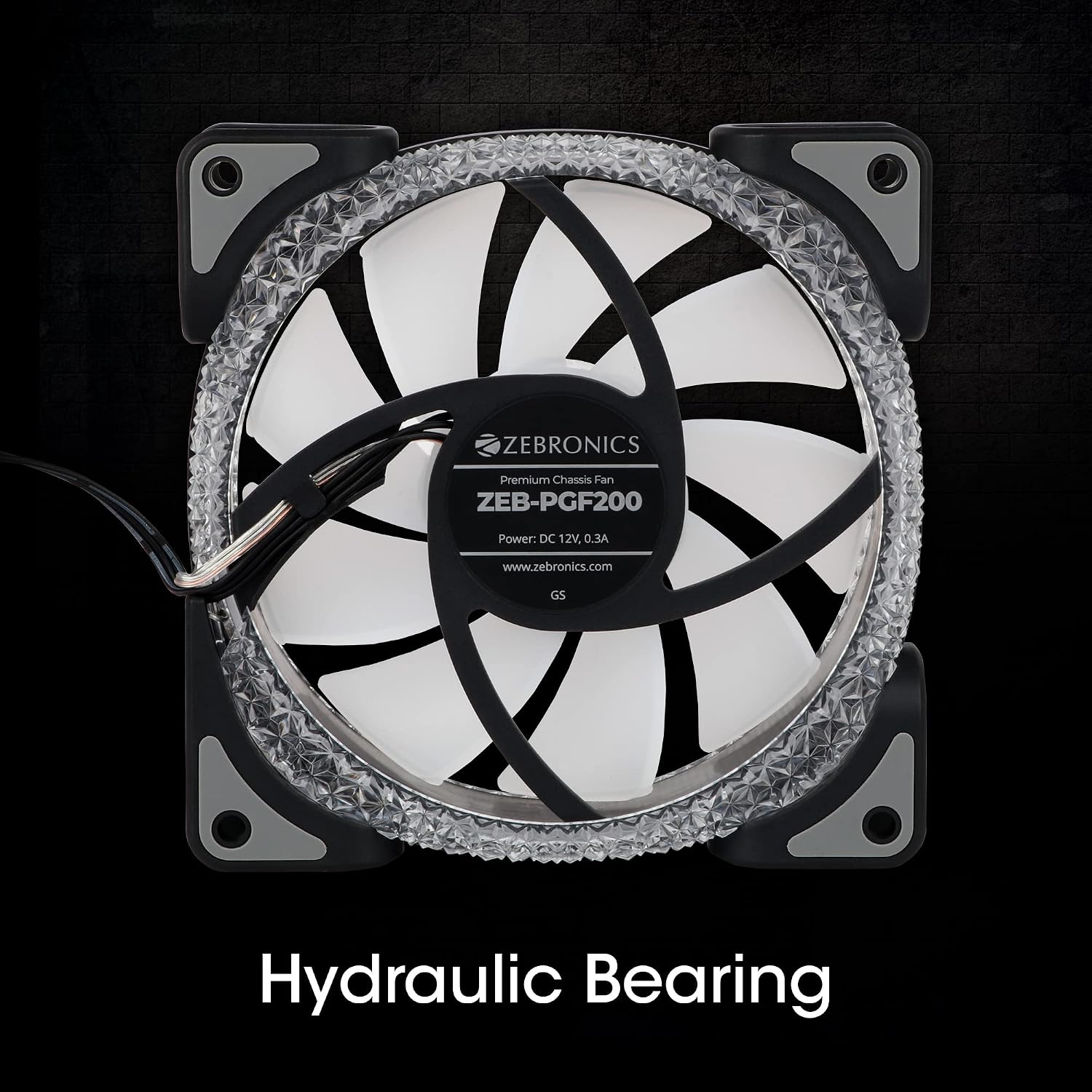 Zebronics Zeb-PGF200 Premium Gaming Cooling Fans with 12 LEDs