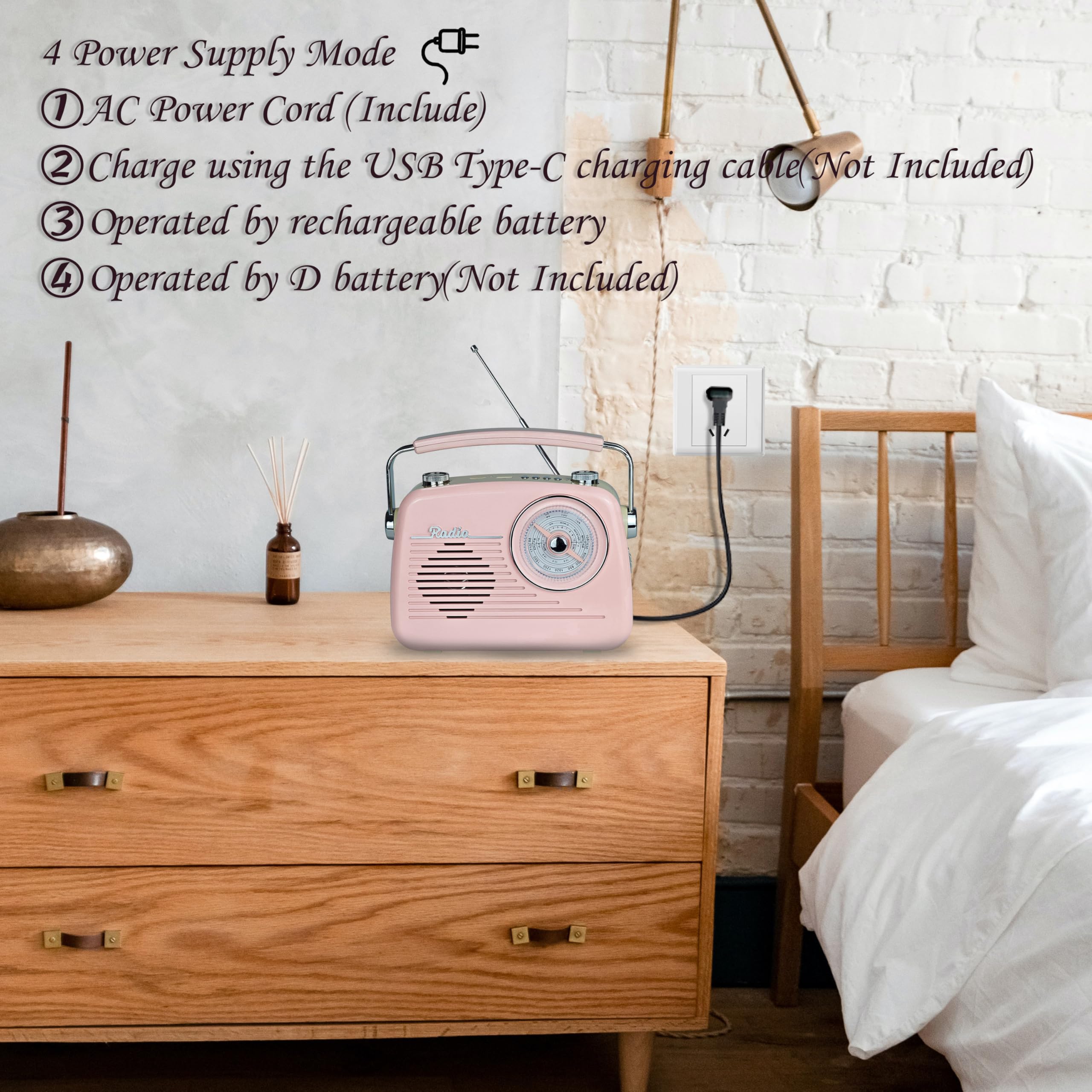 Amazon.com: Portable Radio AM FM Shortwave Vintage Radio, Great