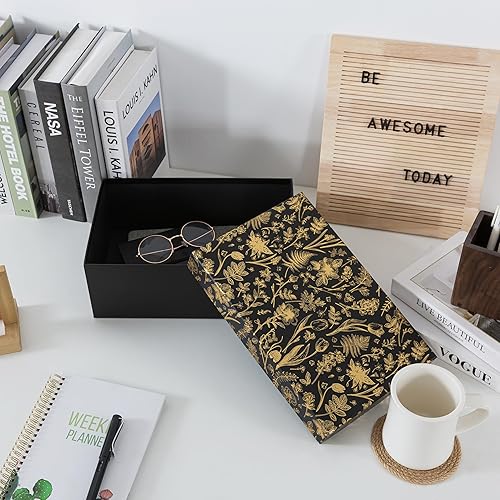 Miniatura 5 de Soul & Lane Caja decorativa de almacenamiento de fotos con tapa, 11.7 x 7.7 x 4.5 pulgadas, caja de memoria para recuerdos, organizador de fotos de