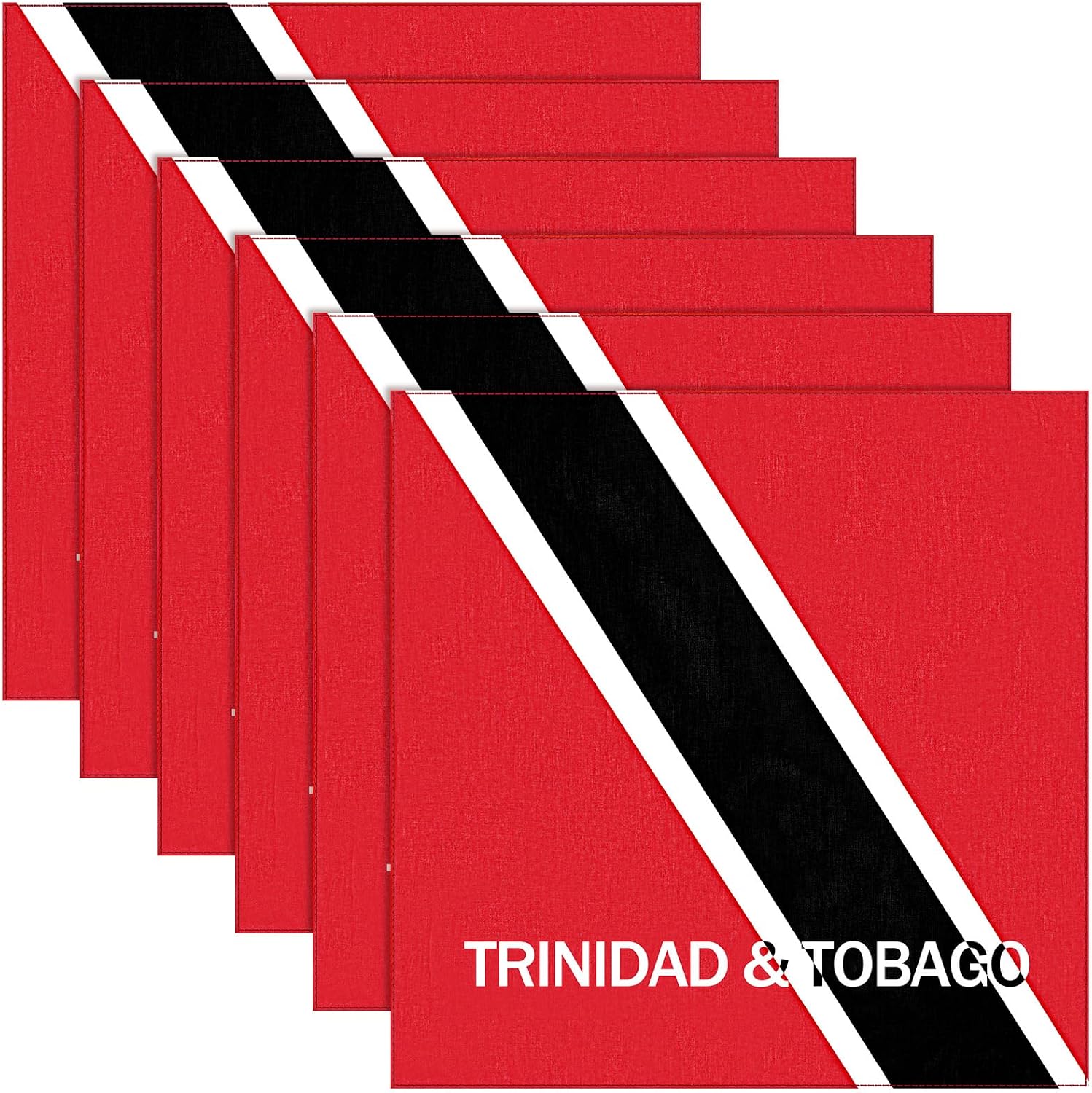 SATINIOR 12 Pack Flag Bandana Jamaica Mexico Dominican Trinidad Flag Bandana Large Cotton Print Multipurpose Adult Head Scarf