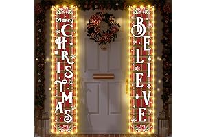 Mixweer Lighted Christmas Decorations: Festive Porch Welcome for the Holidays