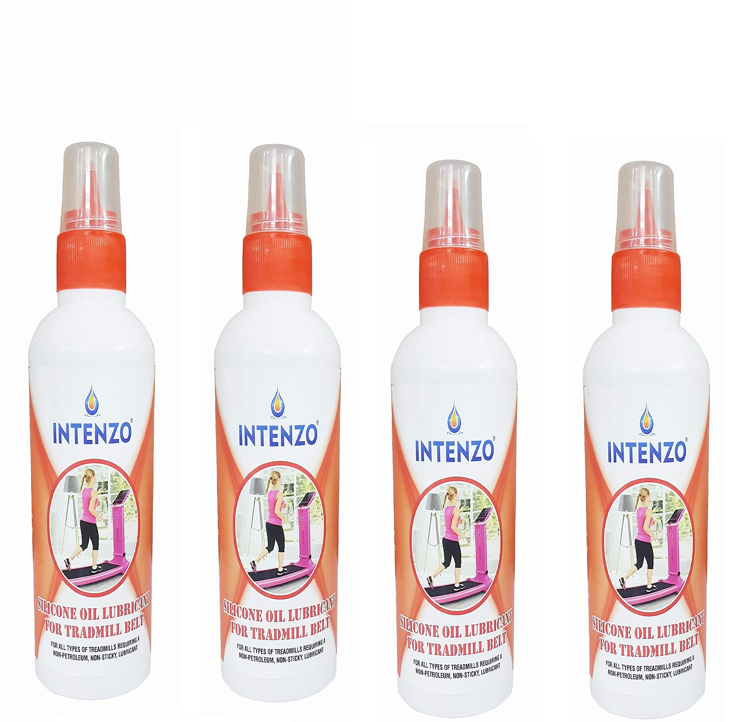 Intenzo Silicone Lubricant Oil for Treadmill Belt 100ml in Nozzle Bottle (Pack of 4) (B08MZWWQVK) Amazon Price History, Amazon Price Tracker
