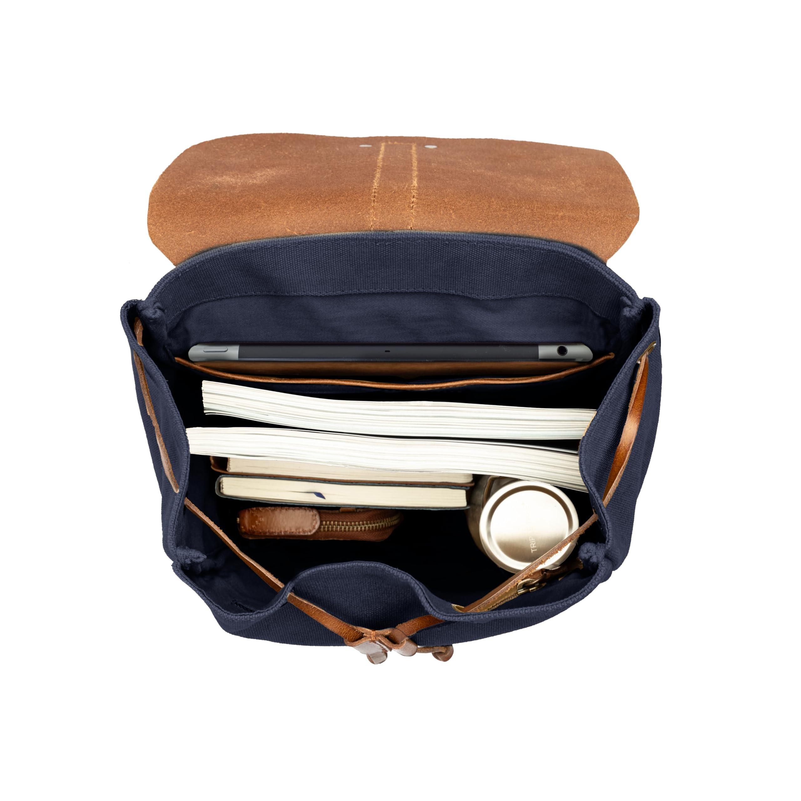DRAKENSBERG Canvas Rucksack 'Charly' für Damen und Herren - im puristischen Vintage-Design, nachhaltig handgemacht für jeden Tag