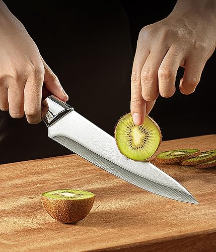 Miniatura 7 de Cuchillo de chef profesional y cuchillo de hueso de púa, 2 piezas de acero inoxidable de alta resistencia de 11.5 pulgadas, hoja de cocina afilada