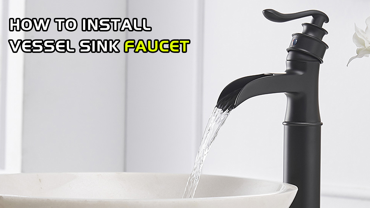 BATHLAVISH Robinet De Salle De Bain Cascade à Trou Unique, Noir Mat, Poignée Unique, Pour Robinet D'évier à 1 Ou 3 Trous Avec Mitigeur De Vidange Pop-up Pour Lavabo Et Terrasse