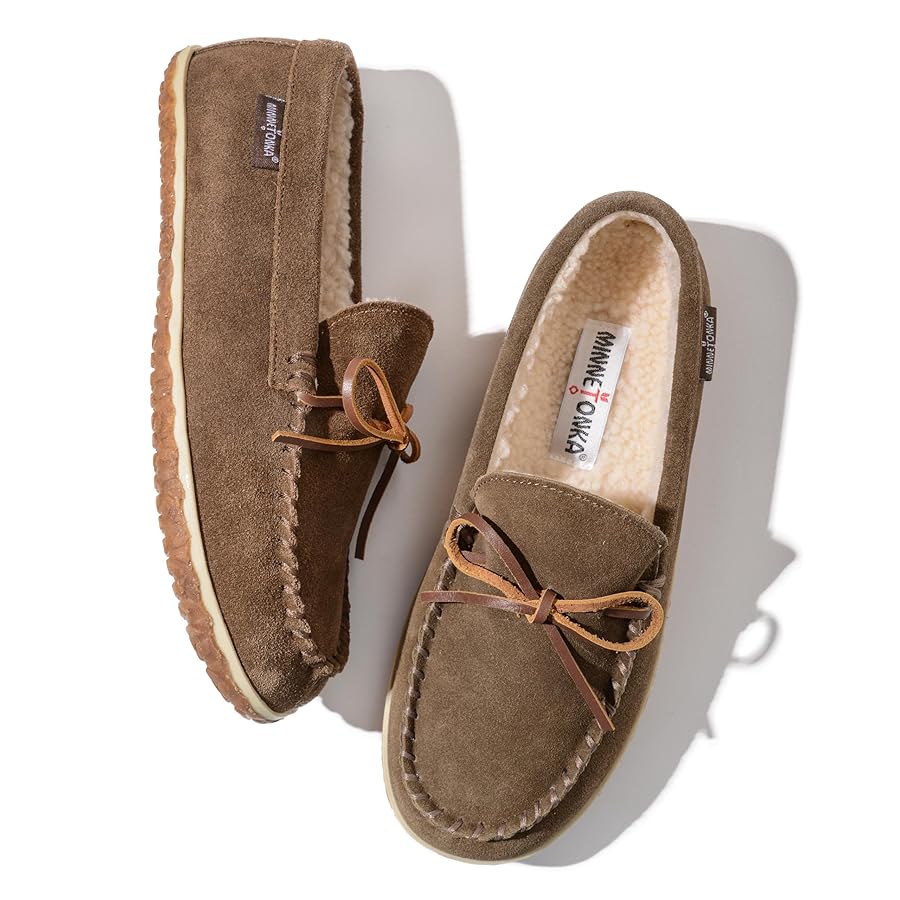 Amazon | Minnetonka メンズ TOMM スエードレザー モカシン