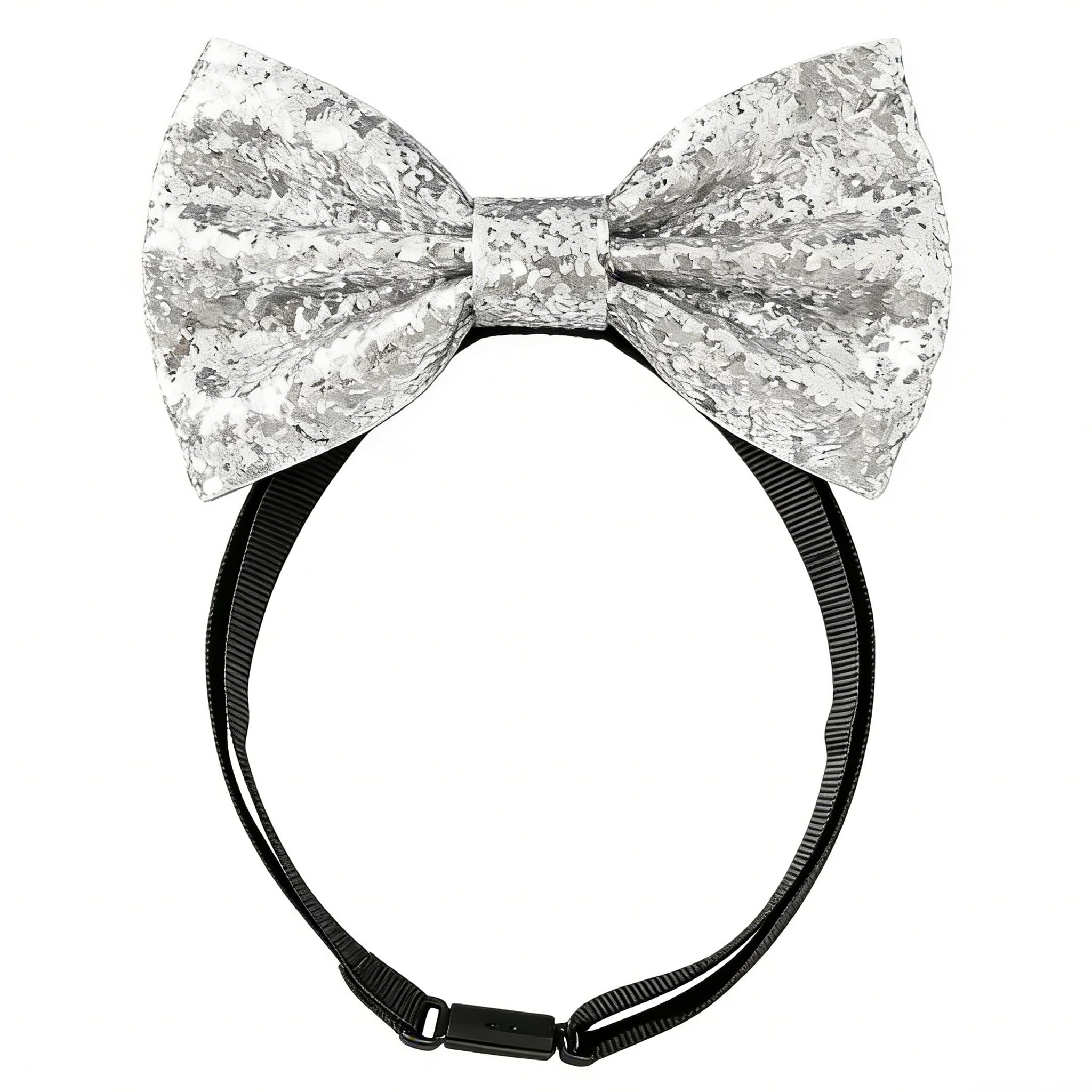 Holooveranillo Girls No Glitter Sequin Boys Bow Tie,Sparkly Bow Tie,Sparkling Glitter Ties,Adjustable Pre-Tied Sequin Bowtie,Bowtie For Men Bachelor Dance Night Party Carnival Christmas Fancy Dress Stage Show