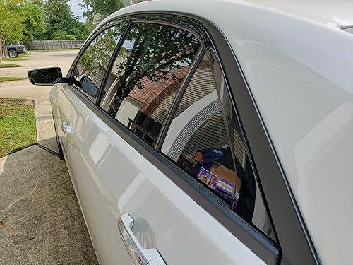 Miniatura 8 de SlickMod, Revestimiento de vinilo opaco cromado para Cadillac CTS 2014-2019 (negro brillante)