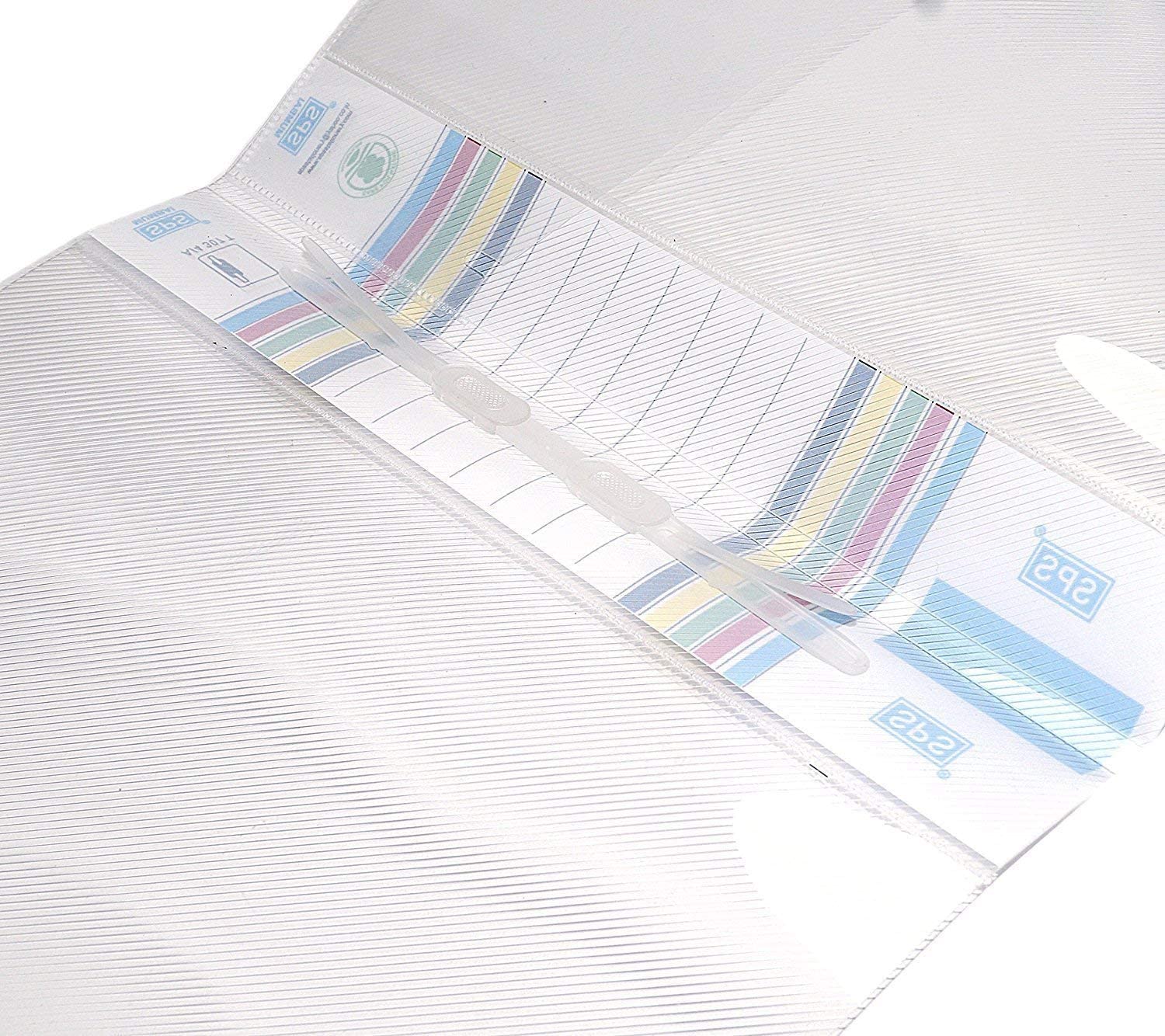 Shining Zon A4 Size Transparent Report File Folder with Plastic Clip for Certificates, Office Documents, Reports, Page Holder, Presentation (Pack of 60 Files) 1