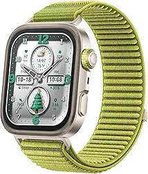 Smartwatch, HUAWEI WATCH FIT 4 Pro, Esportes ao Ar Livre de Nível Profissional, Vidro de Safira e Titânio, Mapa de Campos de Golfe, Compatível com iOS e Android, Verde