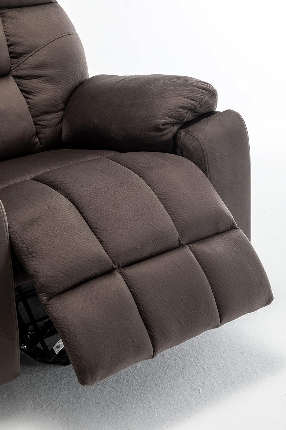 Electric Power Lift Relax Velvet Sofa Recliners Chair Living Room Furniture,German OKIN Motor,with/8-Point Vibration/5 Modes Massage/Lumbar Heating/Cup Holder,for Elderly,Dark Brown