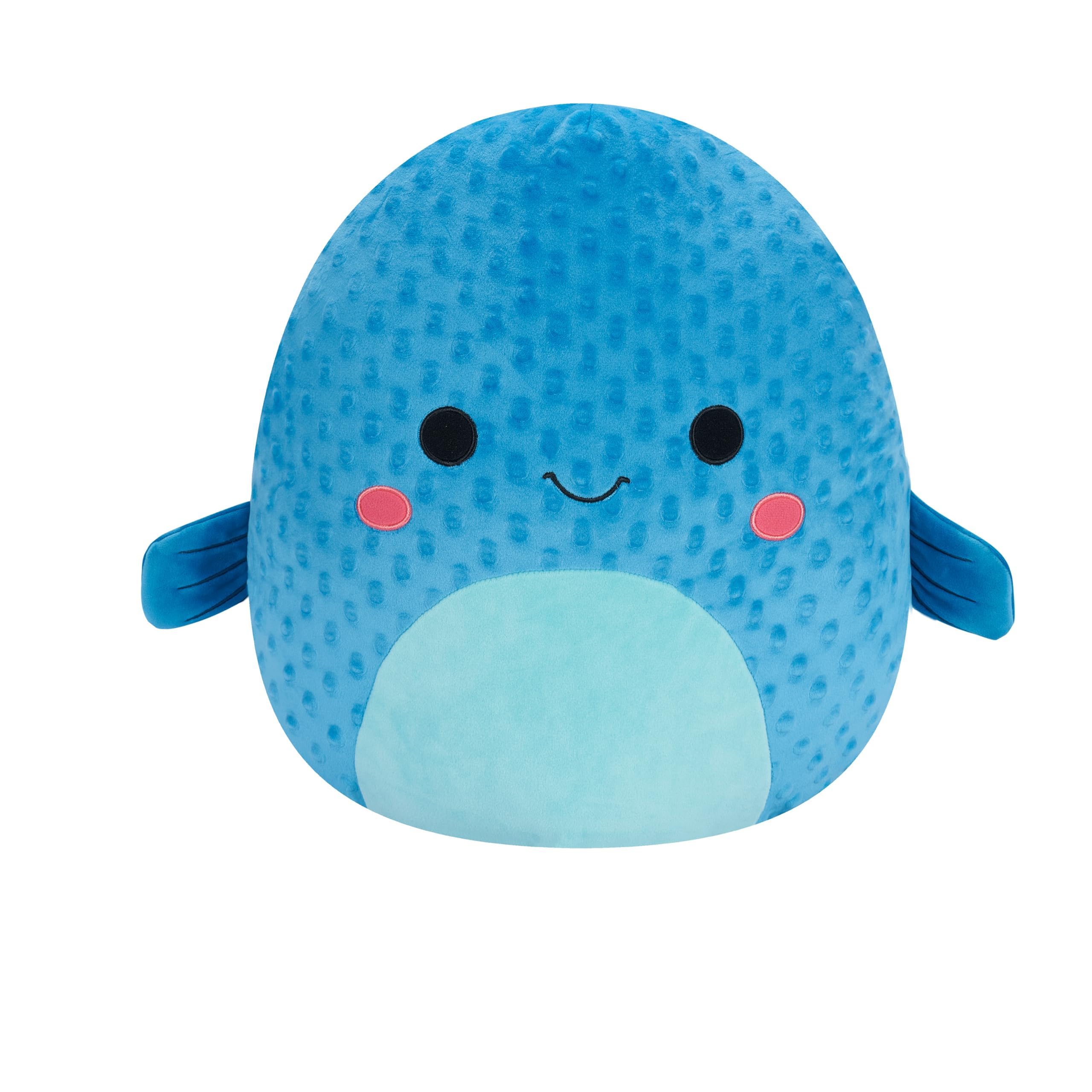 Squishmallows Original 16in Refalo The Blue Pufferfish – Official Jazwares Plush (Large)