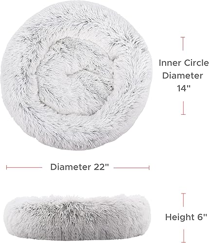 Miniatura 4 de FuzzBall - Cama de lujo acogedora para perros y gatos antideslizante base impermeable lavable a máquina duradera 3 colores disponibles