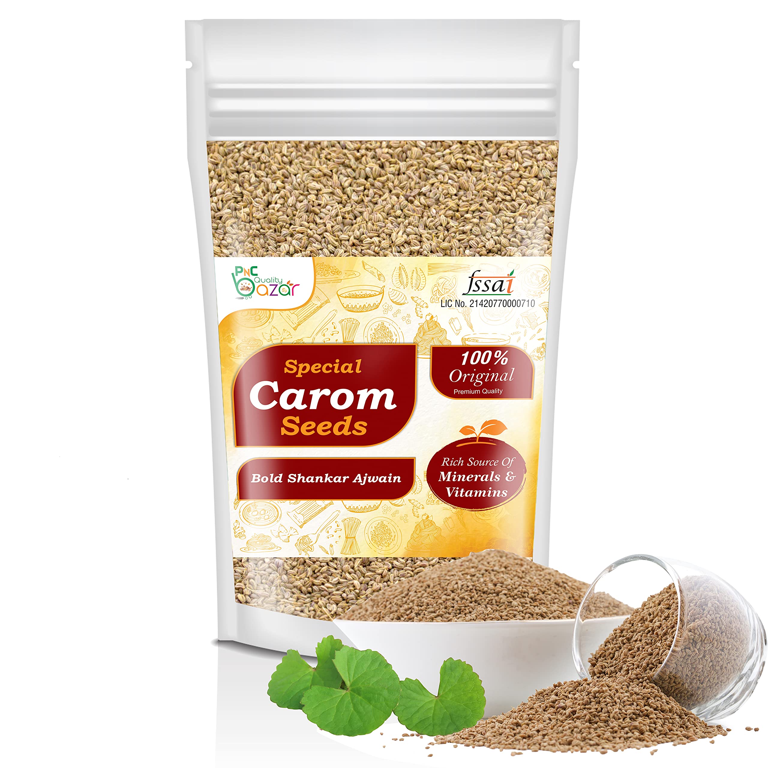 PNC Quality bazar Extra Large Bold Shankar Ajwain/Carom seeds 1000 gm