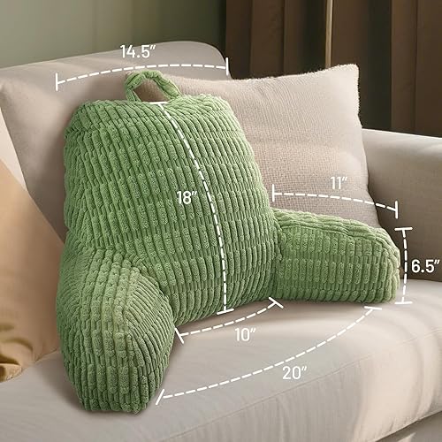 Vista 5 de Almohada de lectura con respaldo – Ideal para cama, sofá, dormitorio y relajación, cómodo sentado