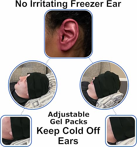 Miniatura 5 de The Original Miracal Ice - Gorro para aliviar el dolor de cabeza, gorro para aliviar el dolor de cabeza y migraña, compresa fría, terapia de frío