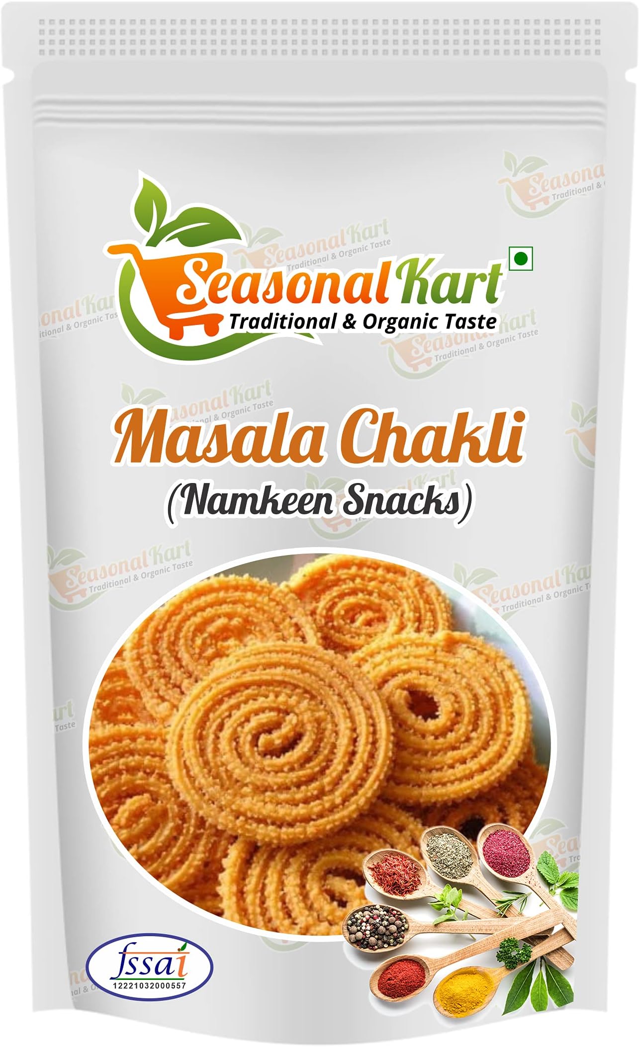 SEASONALKART Homemade Wheat Masala Chakli 200 Gms Namkeen Snacks