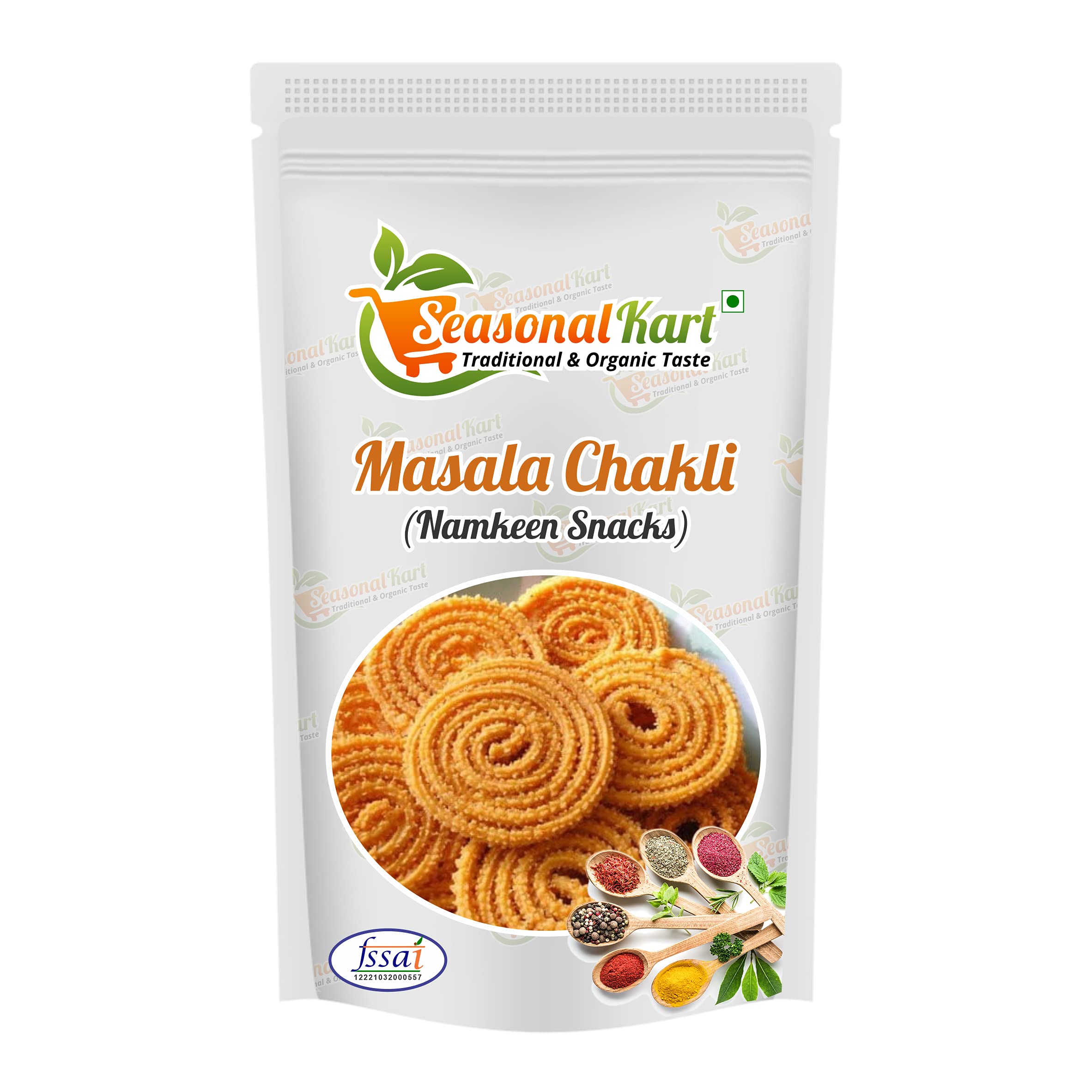 SEASONALKART Homemade Wheat Masala Chakli 200 Gms Namkeen Snacks
