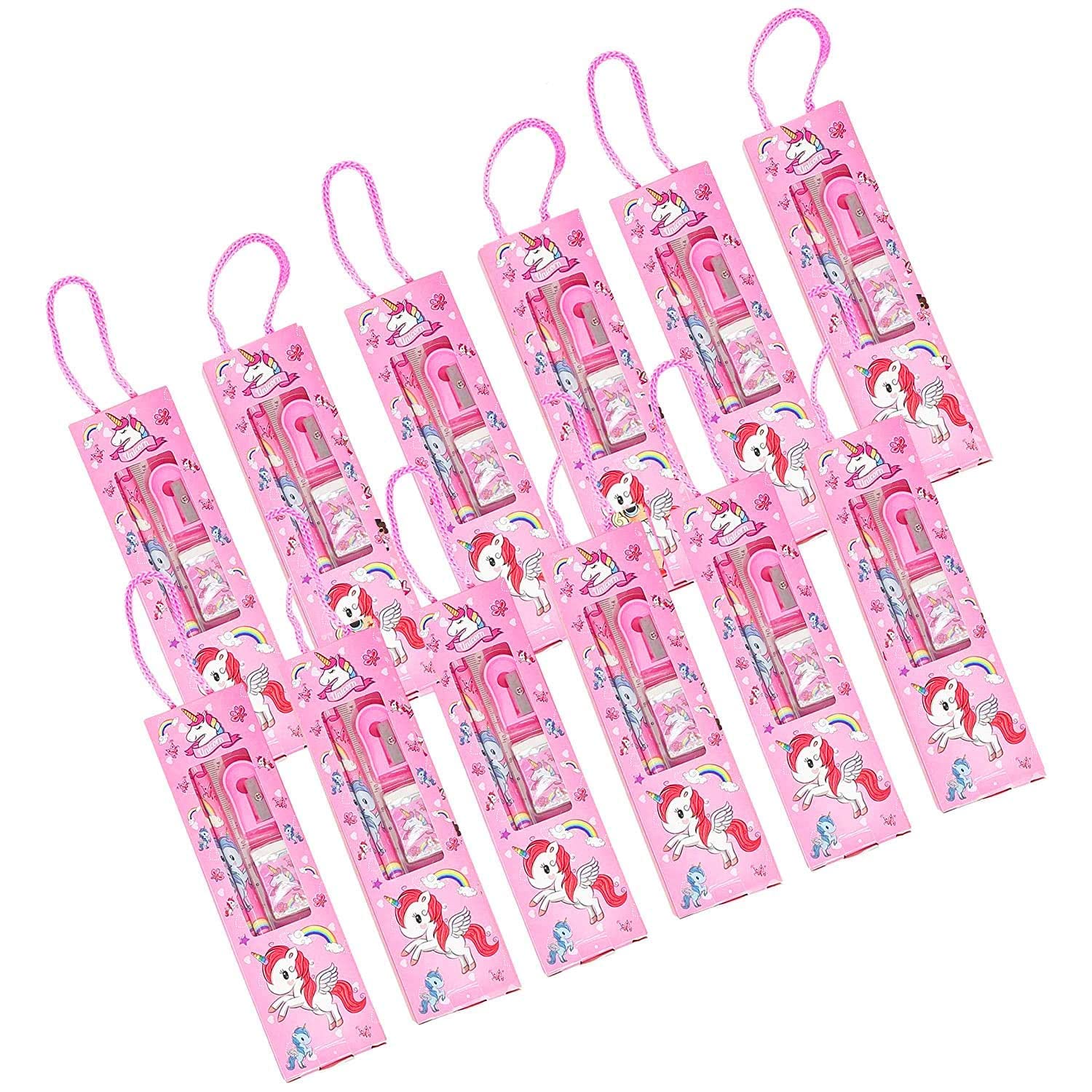 AMB UNICORN 2 PENCIL 1 ERASER 1 SHARPENER 1 RULER SET FOR GIRLS KIDS BIRTHDAY RETURN GIFT (PINK) (PACK OF 6 PCS) (B0C5M6X3GV) Amazon Price History, Amazon Price Tracker