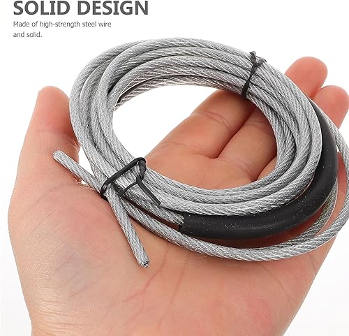 Miniatura 6 de Weighted Speed Jump Rope Replacement Cable for Fitness Training Wear-resistant Skipping Rope Part for Adults Adjustable Heavy Steel Wire for Agility