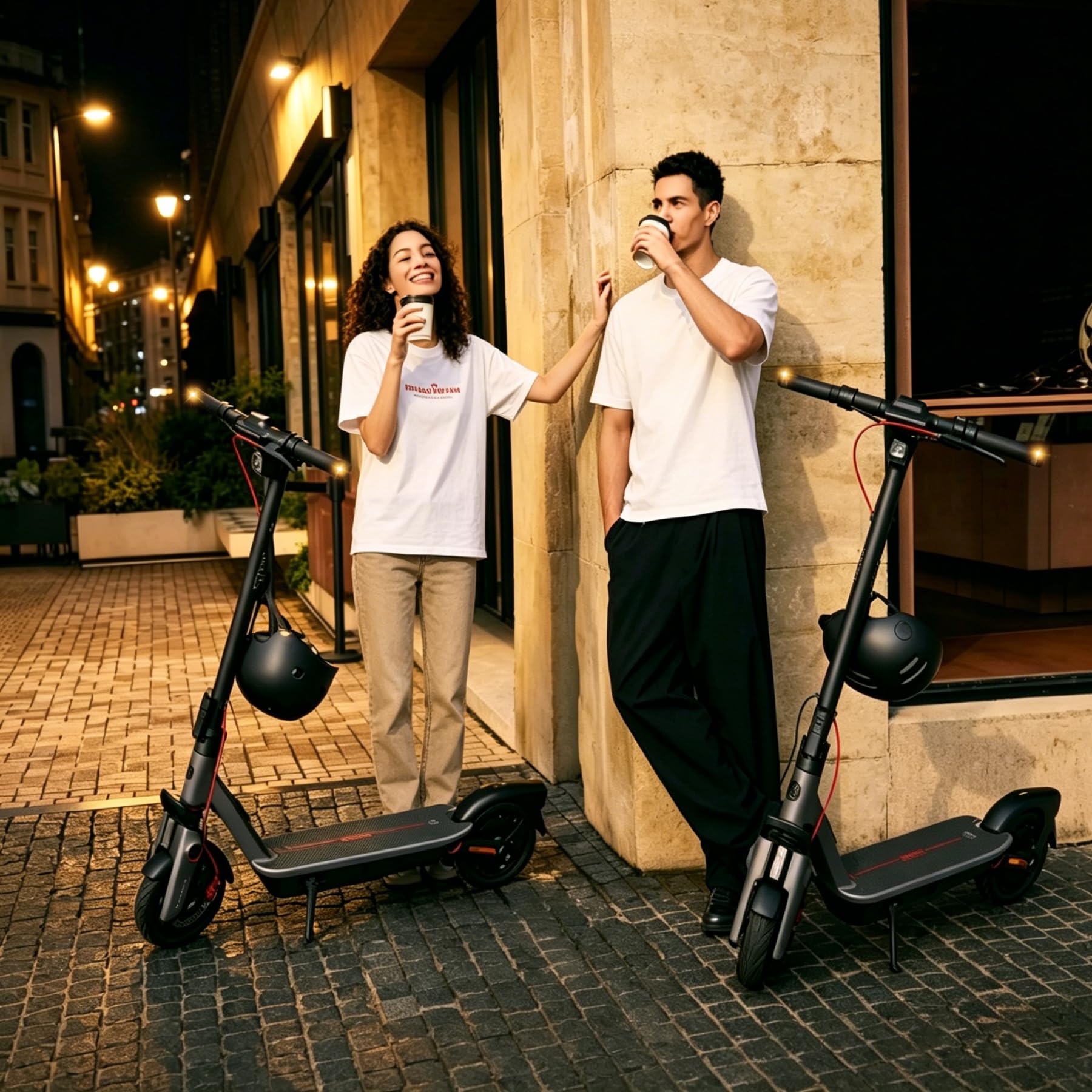 Intermitentes para Patinete Eléctrico con Luz en el Manillar, Compatible con Manillares de 16 a 22.5 mm, Luces de Advertencia para Xiaomi M365/ Ninebot MAX G30/ G30D, Accesorios para Patinete