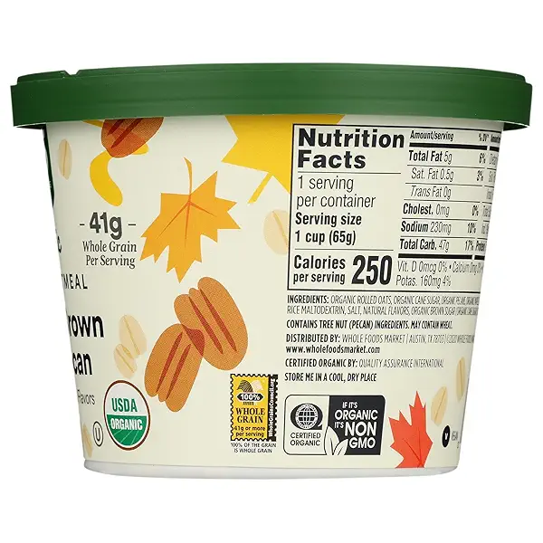 Organic Instant Oatmeal, Maple & Brown Sugar Pecan, 2.3 Ounce 5