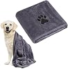 Extra Large Microfiber Dog Towel, Soft Luxury Super Absorbent Dog Towel, Dries Pets Quickly, Machine Wash, Hand Washing and Dry, Bath Towel for All Breeds Dogs and Cats (140x70cm)
