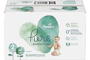 Pampers Pure Protection Newborn Diapers - Hypoallergenic and Unscented