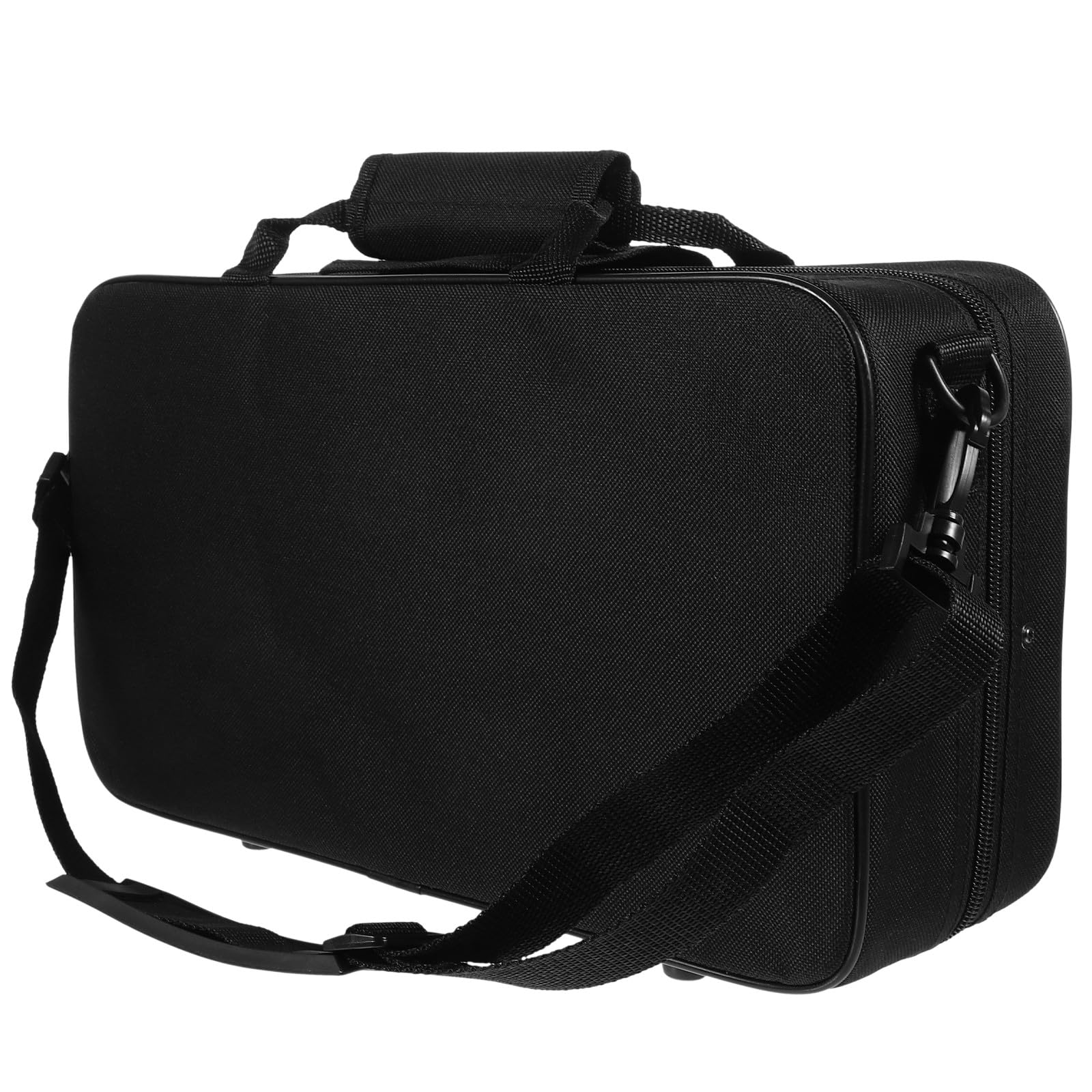 Bolsa para Clarinete Acolchada de Tela Oxford Negra, Estuche Portátil Resistente y Anticaídas para Almacenamiento y Transporte Seguro, Adecuado para Músicos Viajeros