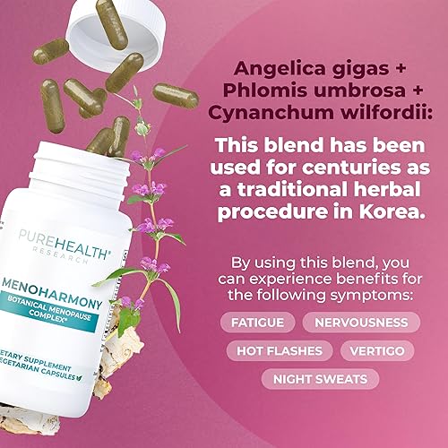 Miniatura 4 de MenoHarmony - Suplemento de apoyo para la menopausia para mujeres, armonía hormonal, píldoras de estrógeno para alivio natural de la menopausia,