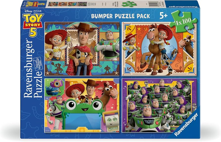 Amazon.com: Ravensburger Toy Story 5 4x42 Piece Bumper Puzzle Pack