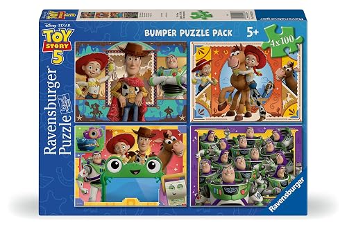 Ravensburger - Puzzle Infantil 4X100 Piezas Toy Story 5 Ravensburger