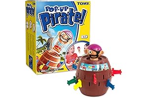 TOMY Pop Up Pirate Board Game: Swashbuckling Kids Games for Family Fun