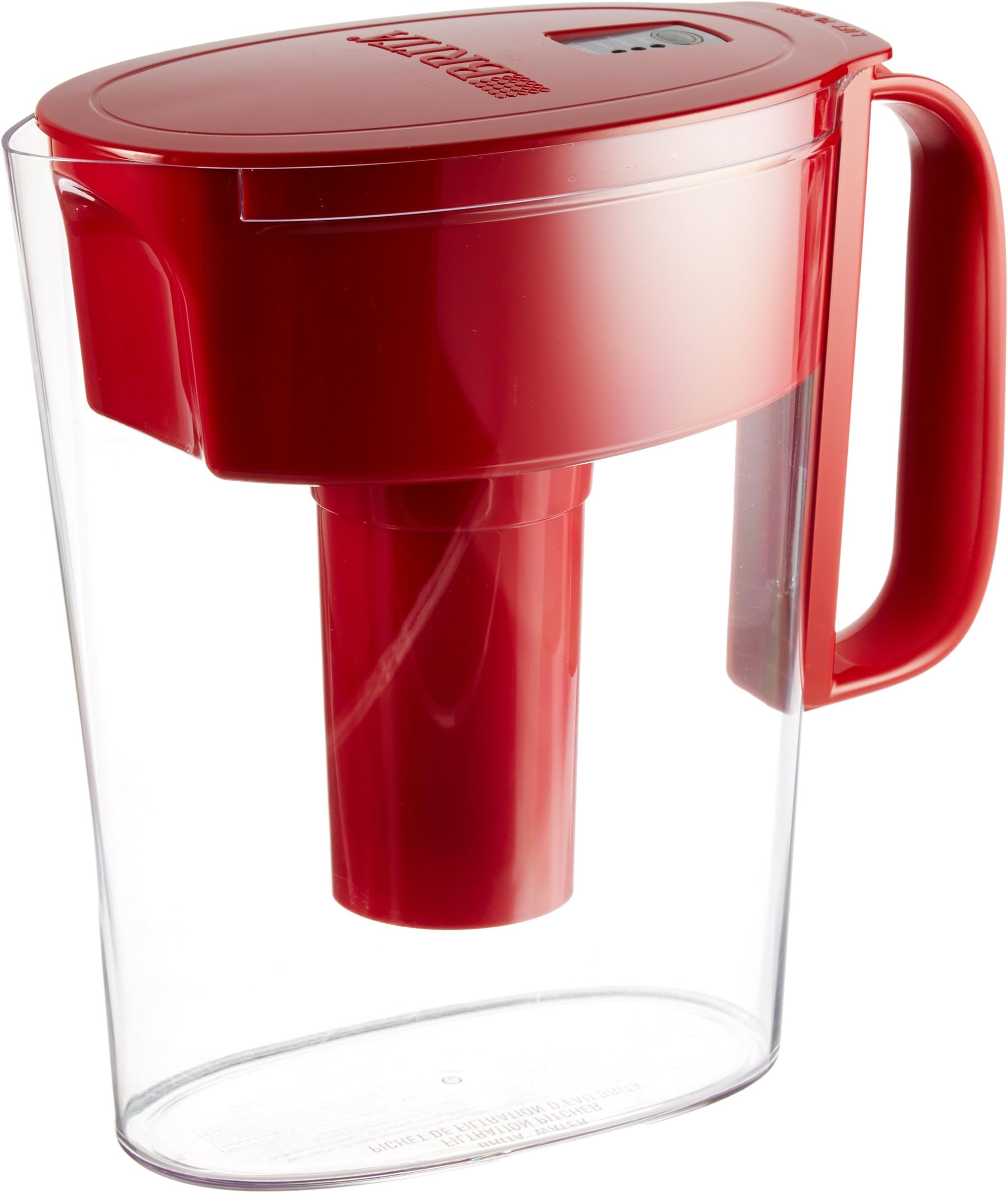 Brita Small 5 Cup Water Filter Pitcher with 1 Standard Filter, BPA Free – Metro, Red