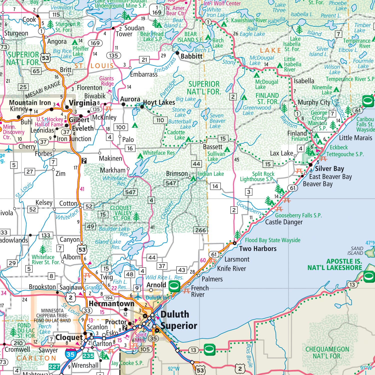 Rand McNally Easy to Fold: Minnesota State Laminated Map - Image 5